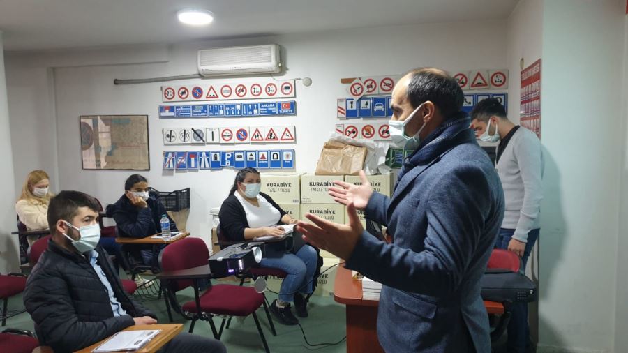 SÜRÜCÜ KURSLARI DENETLENDİ