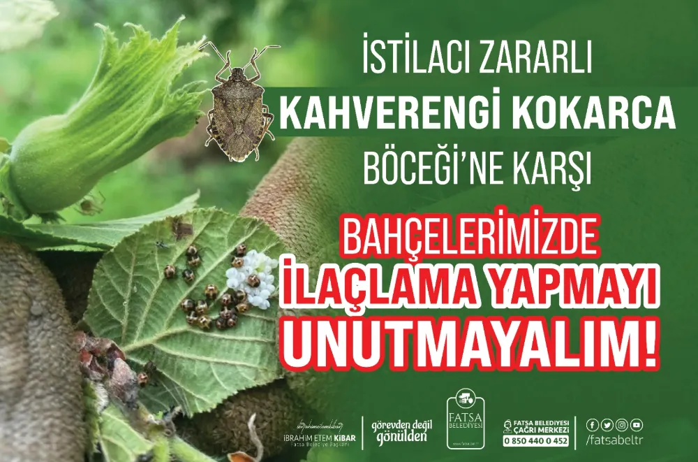 İLAÇLAMAYI UNUTMAYIN! 