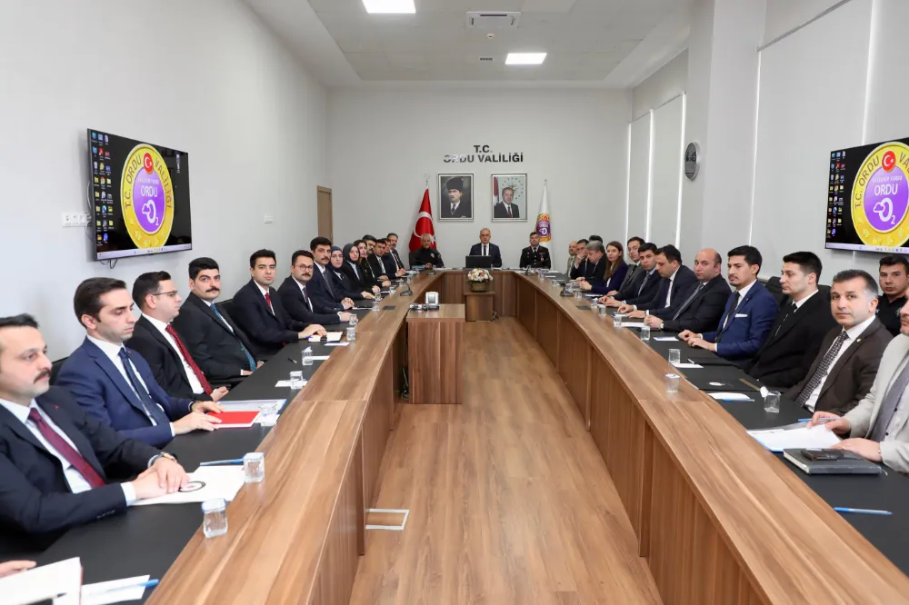 İLİN ASAYİŞİ DEĞERLENDİRİLDİ