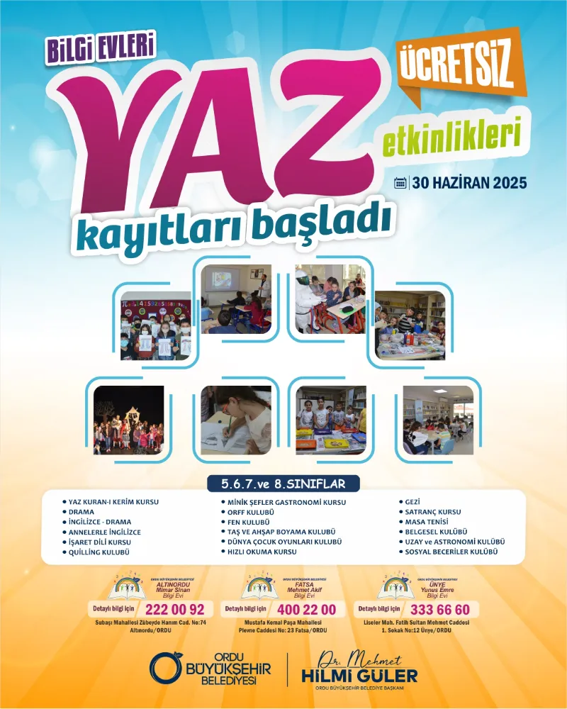 ÜCRETSİZ KURSLAR BAŞLIYOR! 