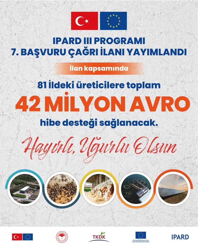 YEDİNCİ BAŞVURU ÇAĞRI İLANINA ÇIKTI