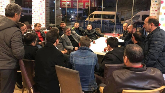 HAMDİ BAŞKAN ŞOFÖRLERİ DİNLİYOR!