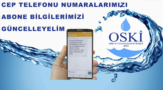 OSKİ?DEN VATANDAŞLARA ÇAĞRI